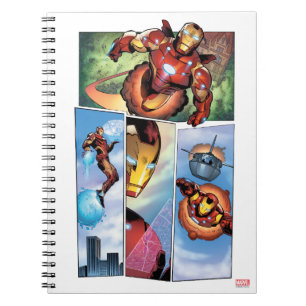 Iron Man Comic Panels Notebook