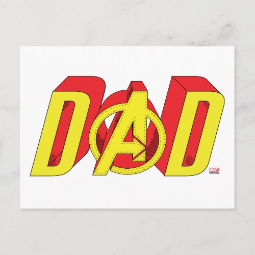 Iron Man Dad Postcard
