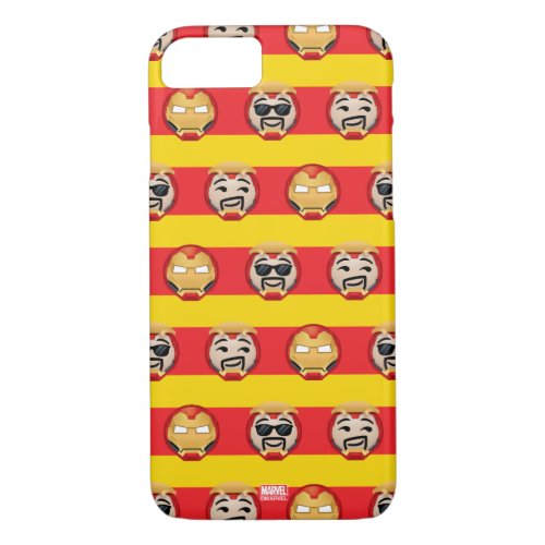 Iron Man Emoji Stripe Pattern iPhone 87 Case