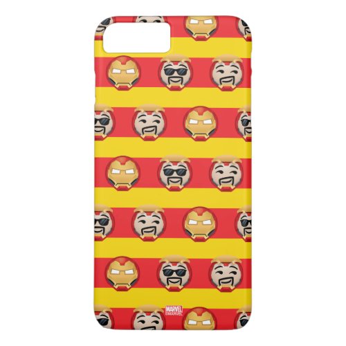 Iron Man Emoji Stripe Pattern iPhone 8 Plus7 Plus Case