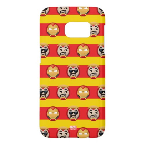 Iron Man Emoji Stripe Pattern Samsung Galaxy S7 Case