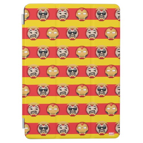 Iron Man Emoji Stripe Pattern iPad Air Cover