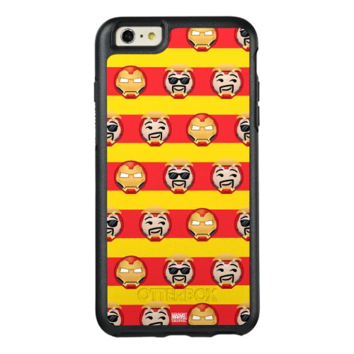Iron Man Emoji Stripe Pattern OtterBox iPhone 66s Plus Case