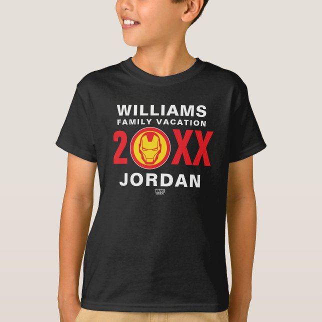 Iron Man Family Vacation T-Shirt (Front)