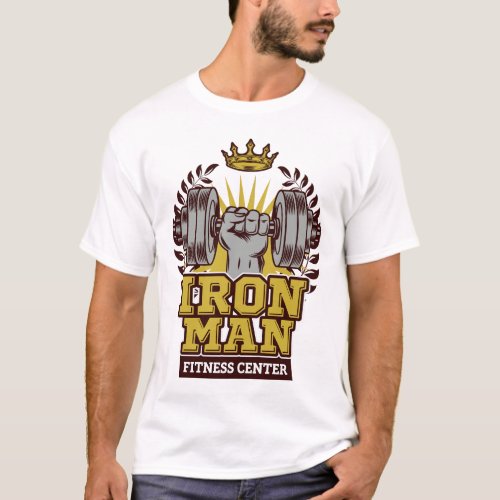 Iron man fitness center T_Shirt