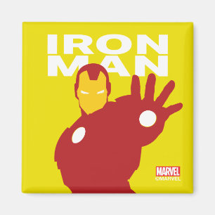 Iron Man Flat Color Character Art Magnet