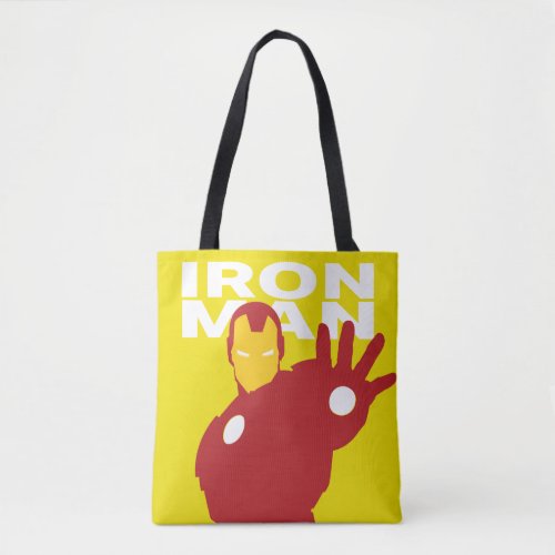 Iron Man Flat Color Character Art Tote Bag