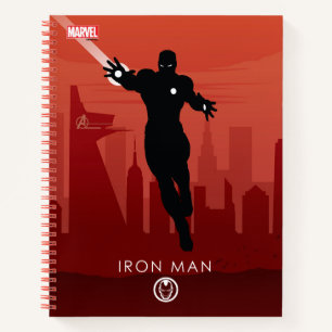 Iron Man Heroic Silhouette Notebook