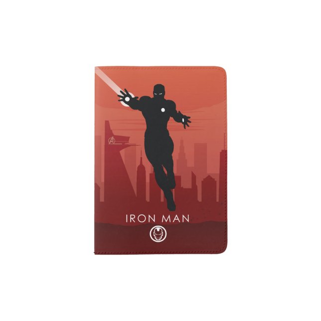 Iron Man Heroic Silhouette Passport Holder (Front)