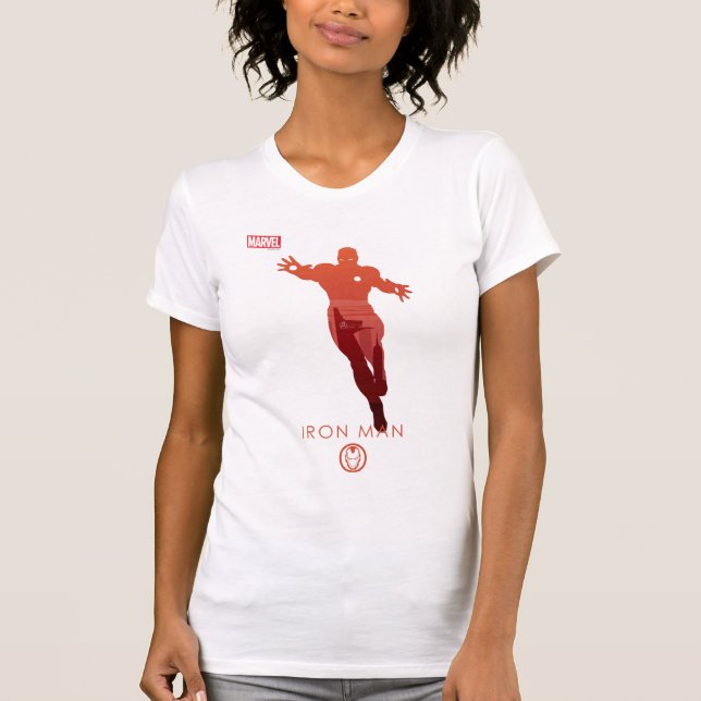 Iron Man Heroic Silhouette T-Shirt (Front)