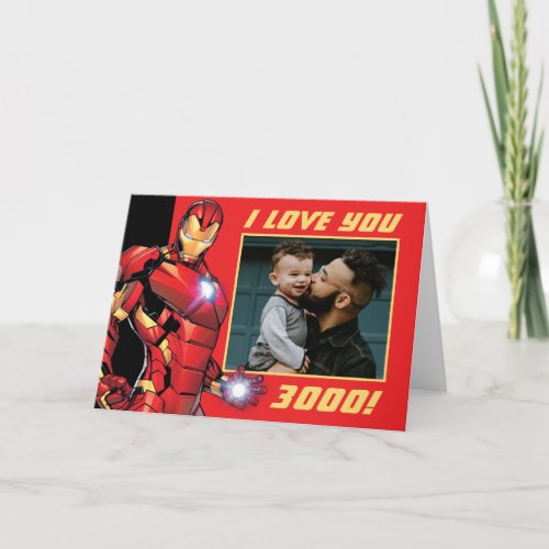 Iron Man I love you 3000 Custom Photo Card