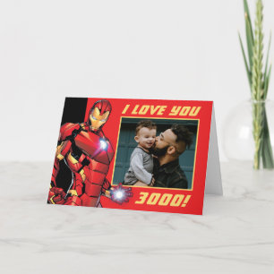 Iron Man "I love you 3000" Custom Photo Card