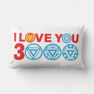 Iron Man I Love You 3000 Lumbar Pillow