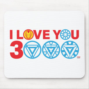 Iron Man I Love You 3000 Mouse Pad
