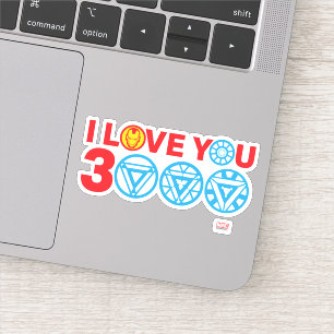 Iron Man I Love You 3000 Sticker