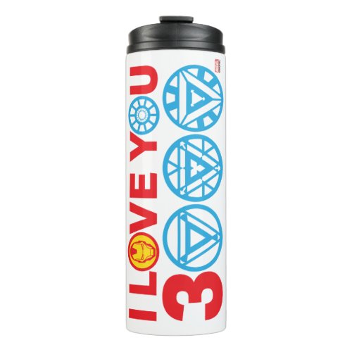 Iron Man  I Love You 3000 Thermal Tumbler