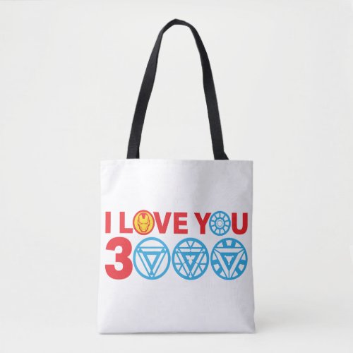 Iron Man  I Love You 3000 Tote Bag