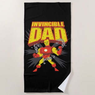 Iron Man Invincible Dad Beach Towel