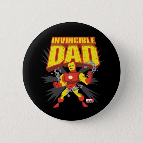 Iron Man  Invincible Dad Button