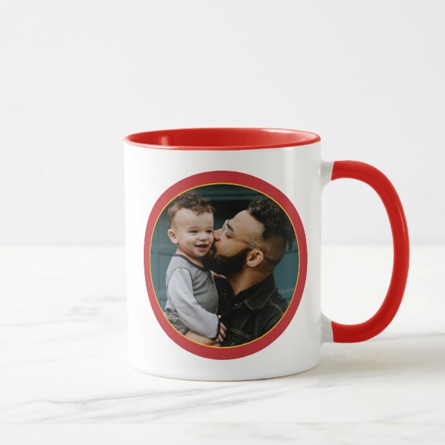 Iron Man | Invincible Dad Logo Custom Photo Mug (Right)
