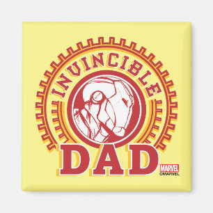 Iron Man Invincible Dad Logo Magnet