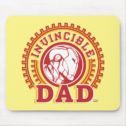 Iron Man  Invincible Dad Logo Mouse Pad