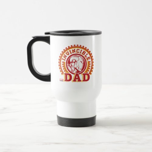 Iron Man  Invincible Dad Logo Travel Mug