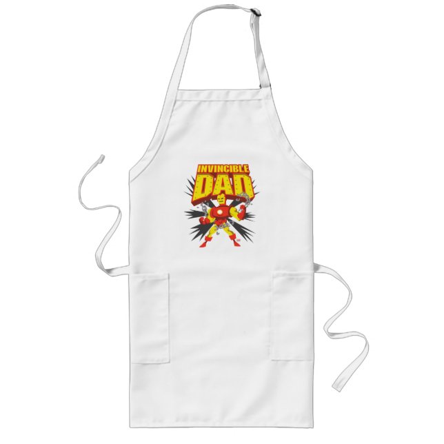 Iron Man | Invincible Dad Long Apron (Front)