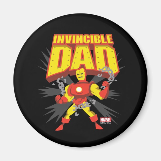 Iron Man | Invincible Dad Magnet (Front)