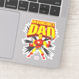 Iron Man   Invincible Dad Sticker