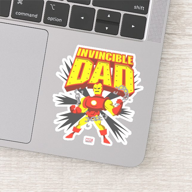 Iron Man | Invincible Dad Sticker (Detail)
