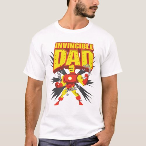 Iron Man  Invincible Dad T_Shirt