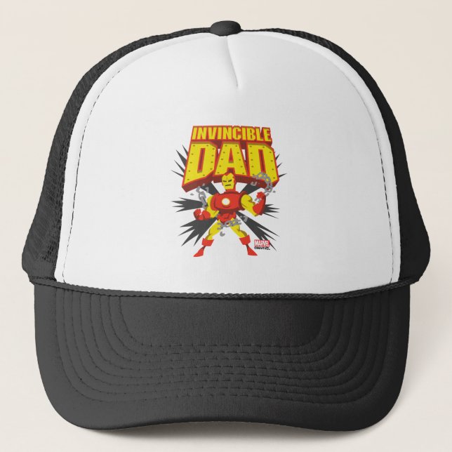 Iron Man | Invincible Dad Trucker Hat (Front)