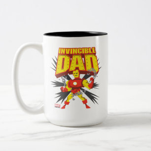 Iron Man Invincible Dad Two-Tone Coffee Mug