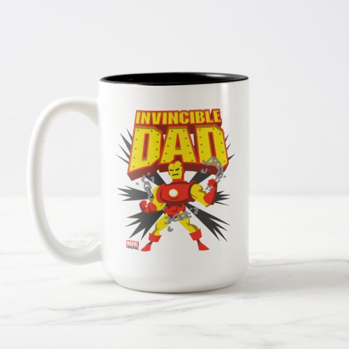 Iron Man  Invincible Dad Two_Tone Coffee Mug