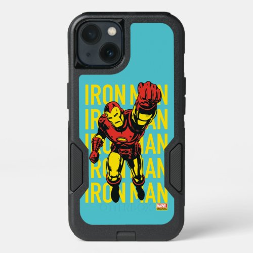 Iron Man Pose With Repeated Name iPhone 13 Case