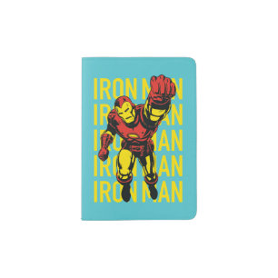 Iron Man Pose With Repeated Name Passport Holder