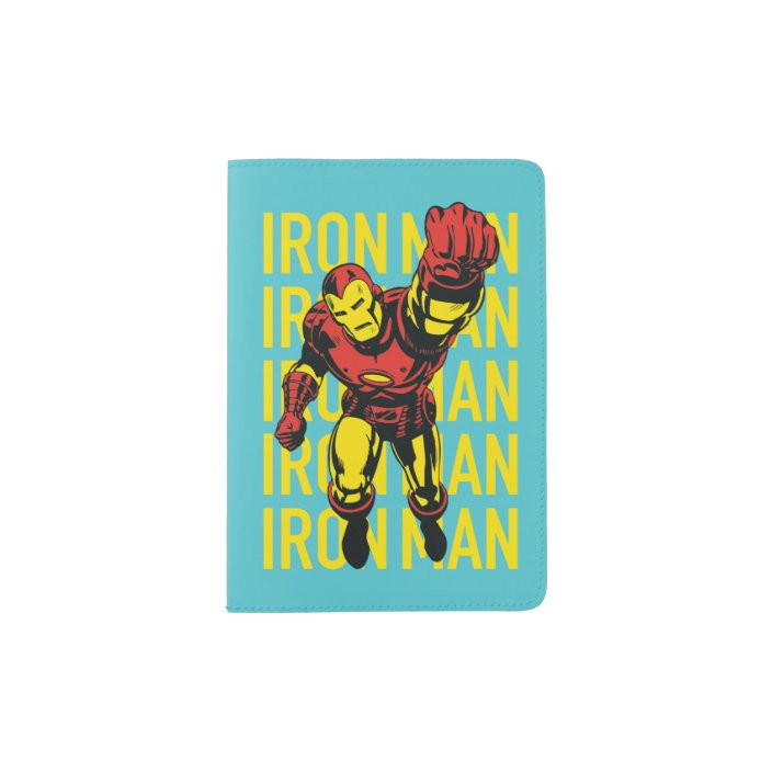 Iron Man Pose With Repeated Name Passport Holder | Zazzle.com