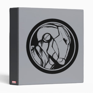 Iron Man Profile Logo 3 Ring Binder