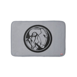 Iron Man Profile Logo Bathroom Mat