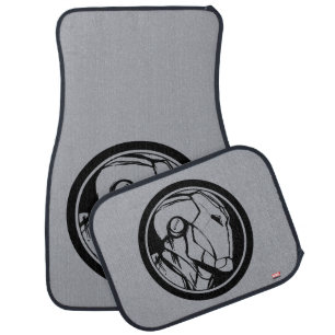 Iron Man Profile Logo Car Mat