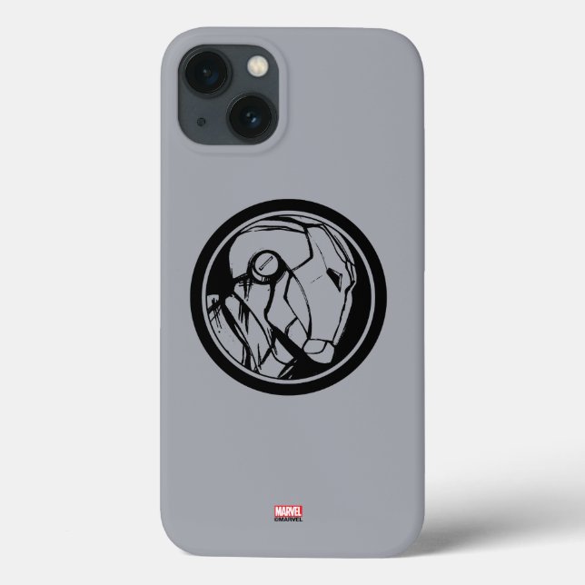 Iron Man Profile Logo Case-Mate iPhone Case (Back)