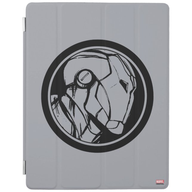 Iron Man Profile Logo iPad Smart Cover (Front)