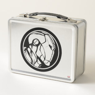 Iron Man Profile Logo Metal Lunch Box