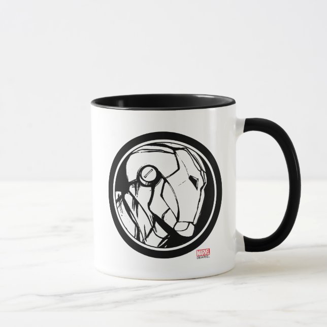 Iron Man Profile Logo Mug (Right)