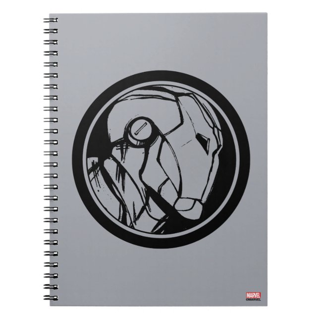 Iron Man Profile Logo Notebook (Front)