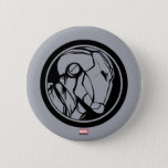 Iron Man Profile Logo Pinback Button