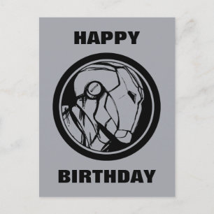 Iron Man Profile Logo Postcard