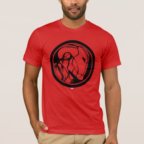 Iron Man Profile Logo T_Shirt