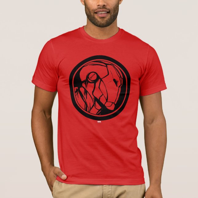Iron Man Profile Logo T-Shirt (Front)